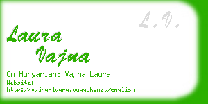 laura vajna business card